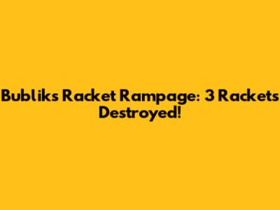 Bublik's Racket Rampage: 3 Rackets Destroyed!