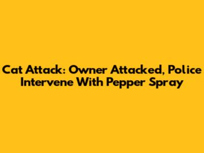 Cat Attack: Owner Attacked, Police Intervene With Pepper Spray