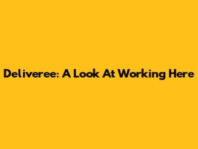 Deliveree: A Look At Working Here