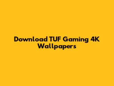 Download TUF Gaming 4K Wallpapers