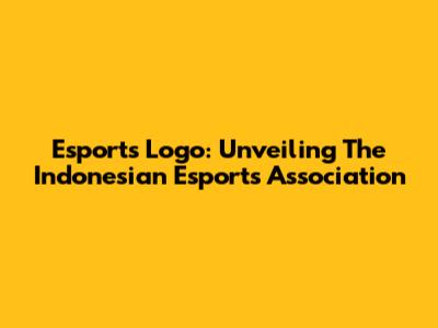 Esports Logo: Unveiling The Indonesian Esports Association