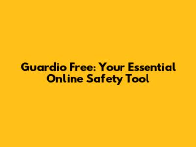 Guardio Free: Your Essential Online Safety Tool