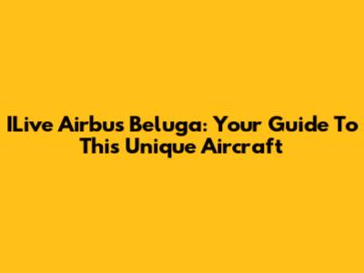 ILive Airbus Beluga: Your Guide To This Unique Aircraft
