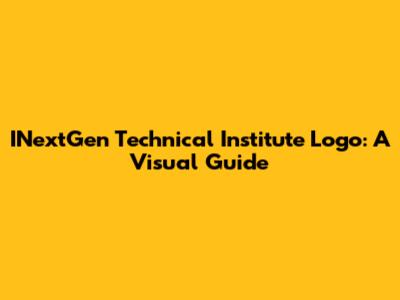 INextGen Technical Institute Logo: A Visual Guide