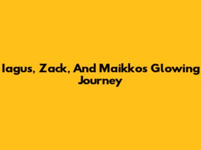 Iagus, Zack, And Maikko's Glowing Journey
