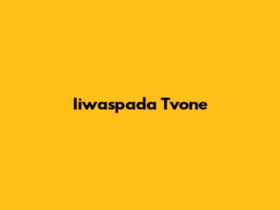Iiwaspada Tvone