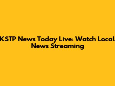 KSTP News Today Live: Watch Local News Streaming