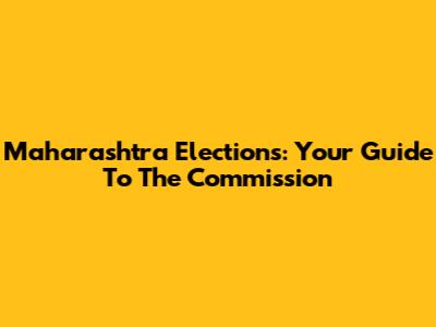 Maharashtra Elections: Your Guide To The Commission