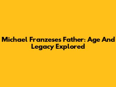 Michael Franzese's Father: Age And Legacy Explored
