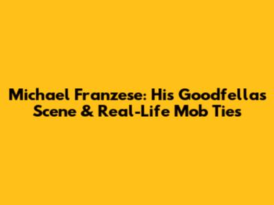 Michael Franzese: His Goodfellas Scene & Real-Life Mob Ties