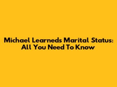 Michael Learned's Marital Status: All You Need To Know