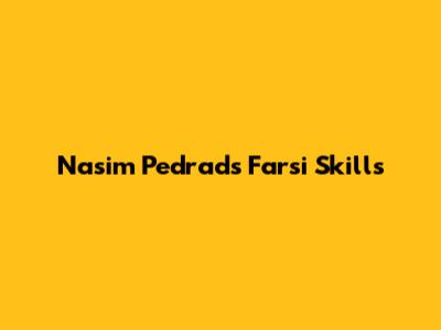 Nasim Pedrad's Farsi Skills