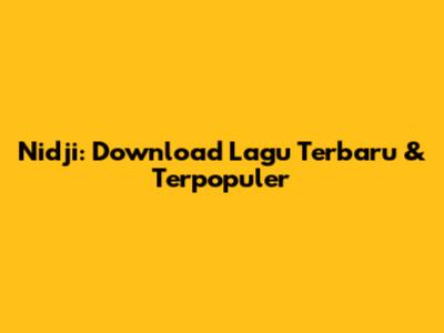 Nidji: Download Lagu Terbaru & Terpopuler