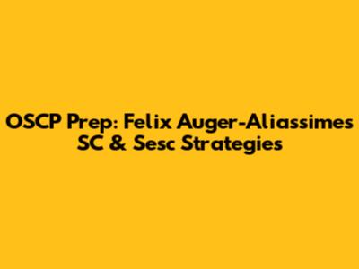 OSCP Prep: Felix Auger-Aliassime's SC & Sesc Strategies