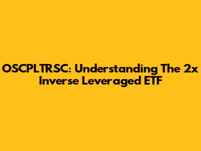 OSCPLTRSC: Understanding The 2x Inverse Leveraged ETF