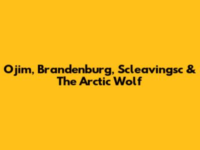 Ojim, Brandenburg, Scleavingsc & The Arctic Wolf