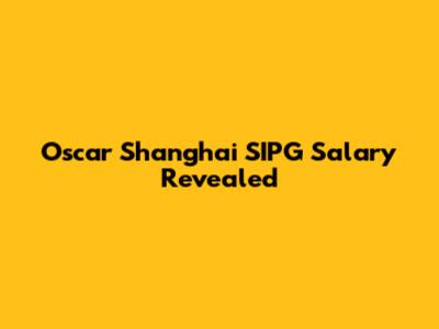 Oscar Shanghai SIPG Salary Revealed