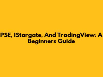 PSE, IStargate, And TradingView: A Beginner's Guide