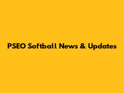 PSEO Softball News & Updates