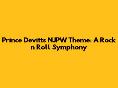 Prince Devitt's NJPW Theme: A Rock 'n' Roll Symphony
