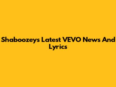 Shaboozey's Latest VEVO News And Lyrics