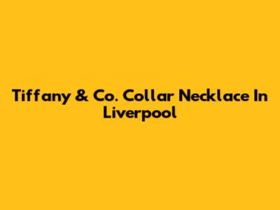 Tiffany & Co. Collar Necklace In Liverpool