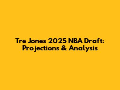 Tre Jones 2025 NBA Draft: Projections & Analysis