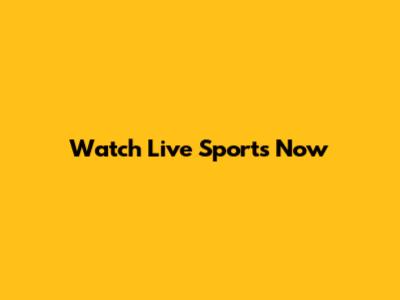 Watch Live Sports Now