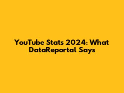 YouTube Stats 2024: What DataReportal Says