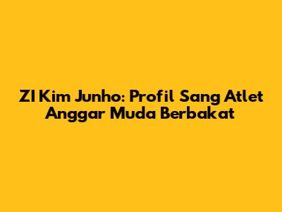 ZI Kim Junho: Profil Sang Atlet Anggar Muda Berbakat